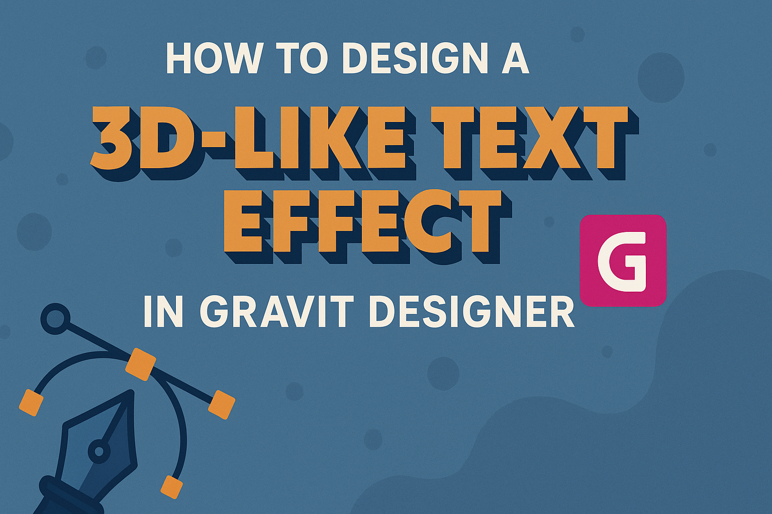 How to Design a 3D-Like Text Effect in Gravit Designer