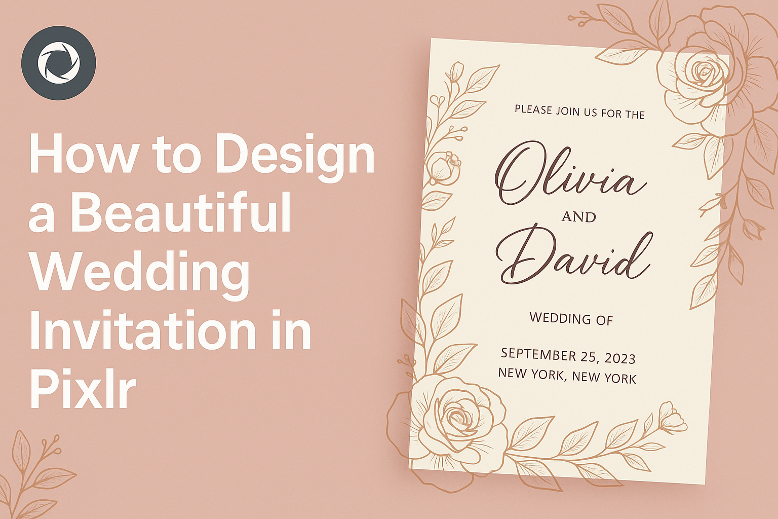 How to Design a Beautiful Wedding Invitation in Pixlr