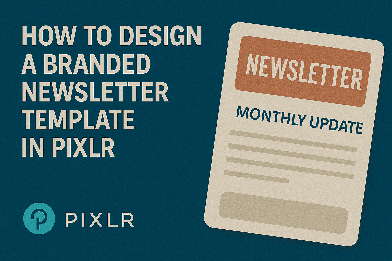 How to Design a Branded Newsletter Template in Pixlr
