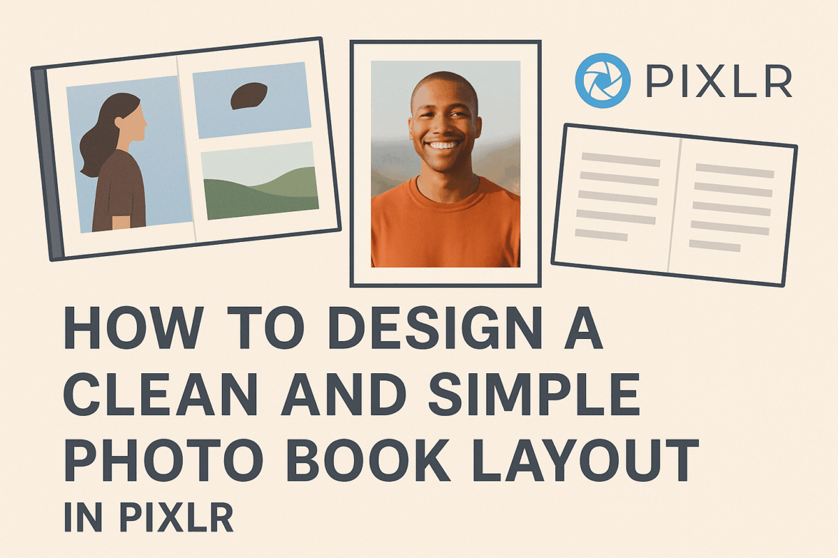 How to Design a Clean and Simple Photo Book Layout in Pixlr - Graphic ...