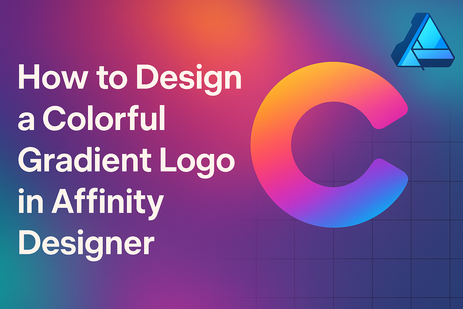 How to Design a Colorful Gradient Logo in Affinity Designer