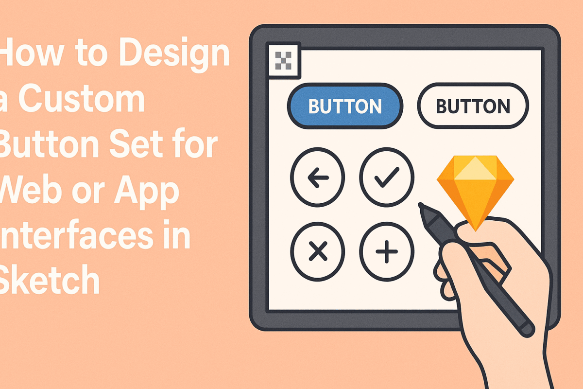 How to Design a Custom Button Set for Web or App Interfaces in Sketch