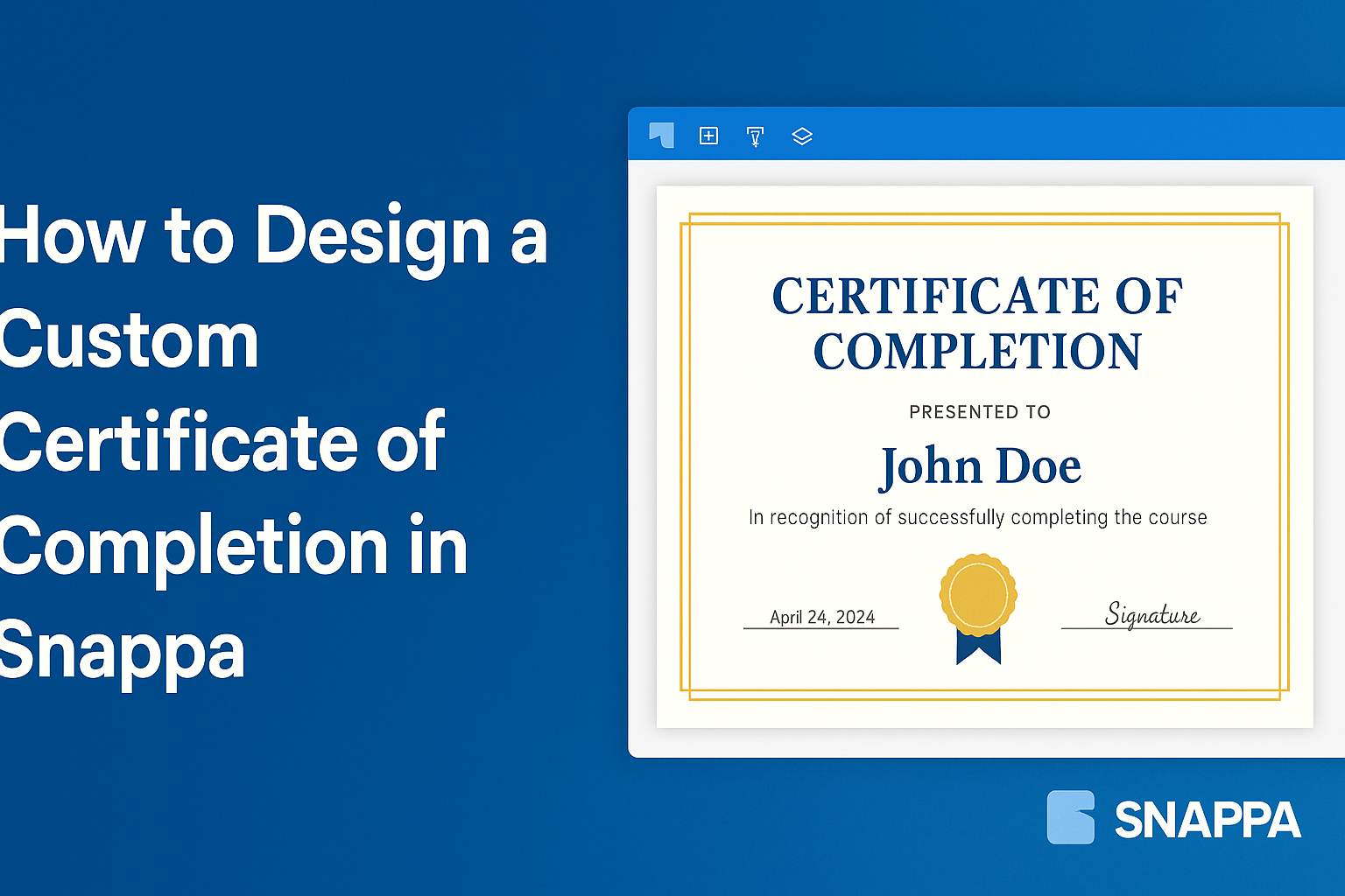 How to Design a Custom Certificate of Completion in Snappa