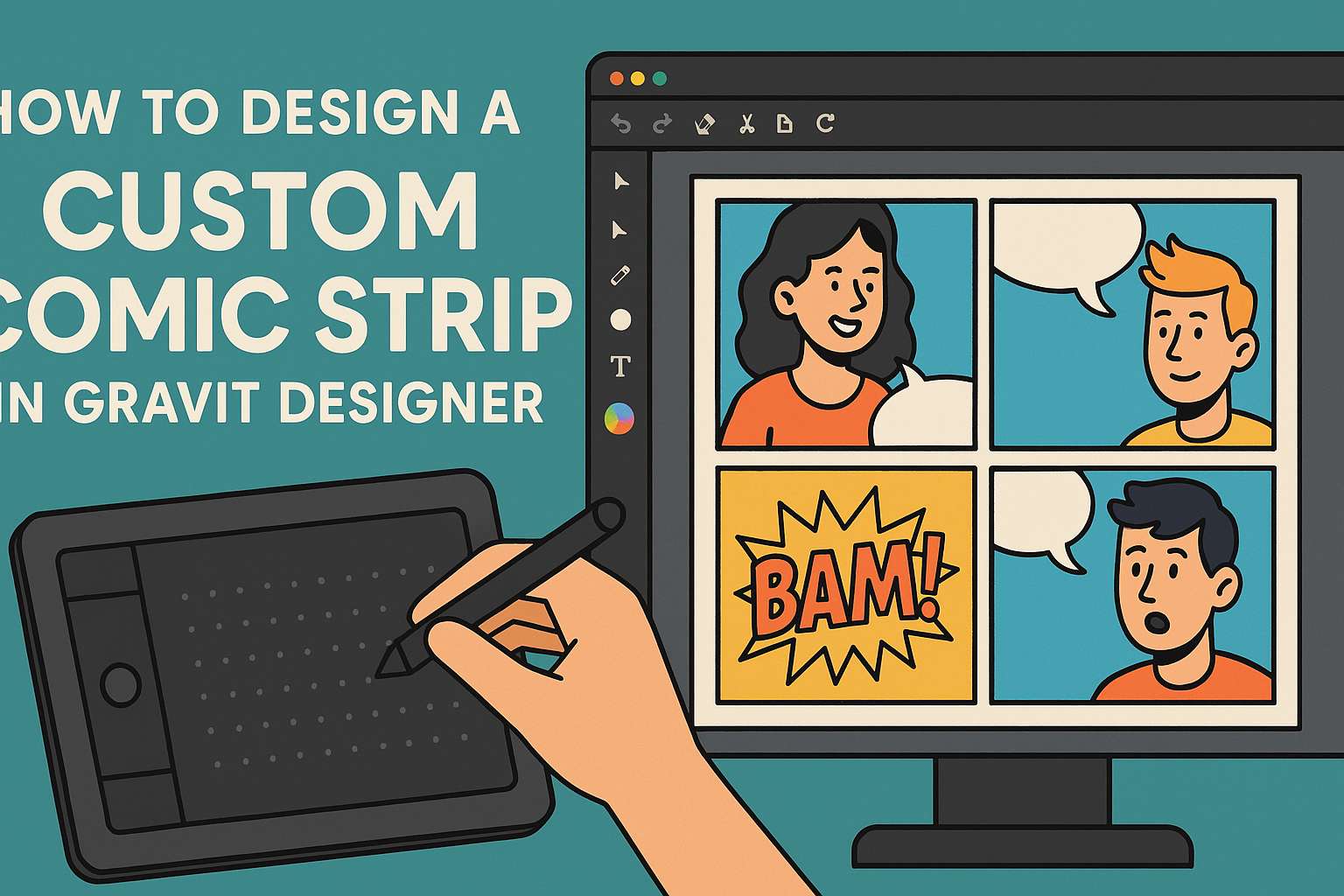 How to Design a Custom Comic Strip in Gravit Designer