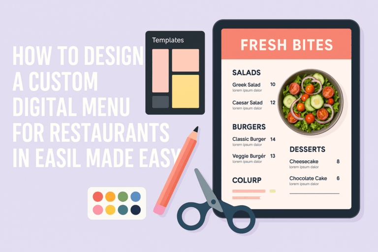 How to Design a Custom Digital Menu for Restaurants in Easil Made Easy ...