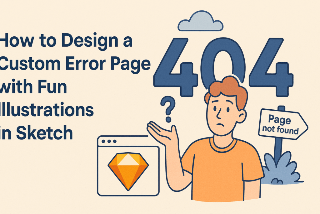 Pretty Error Pages How to Design a Custom Error Page with Fun Illustrations in Sketch