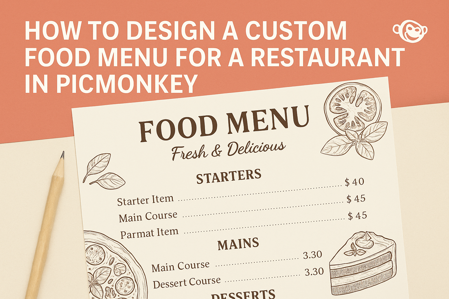 How to Design a Custom Food Menu for a Restaurant in PicMonkey