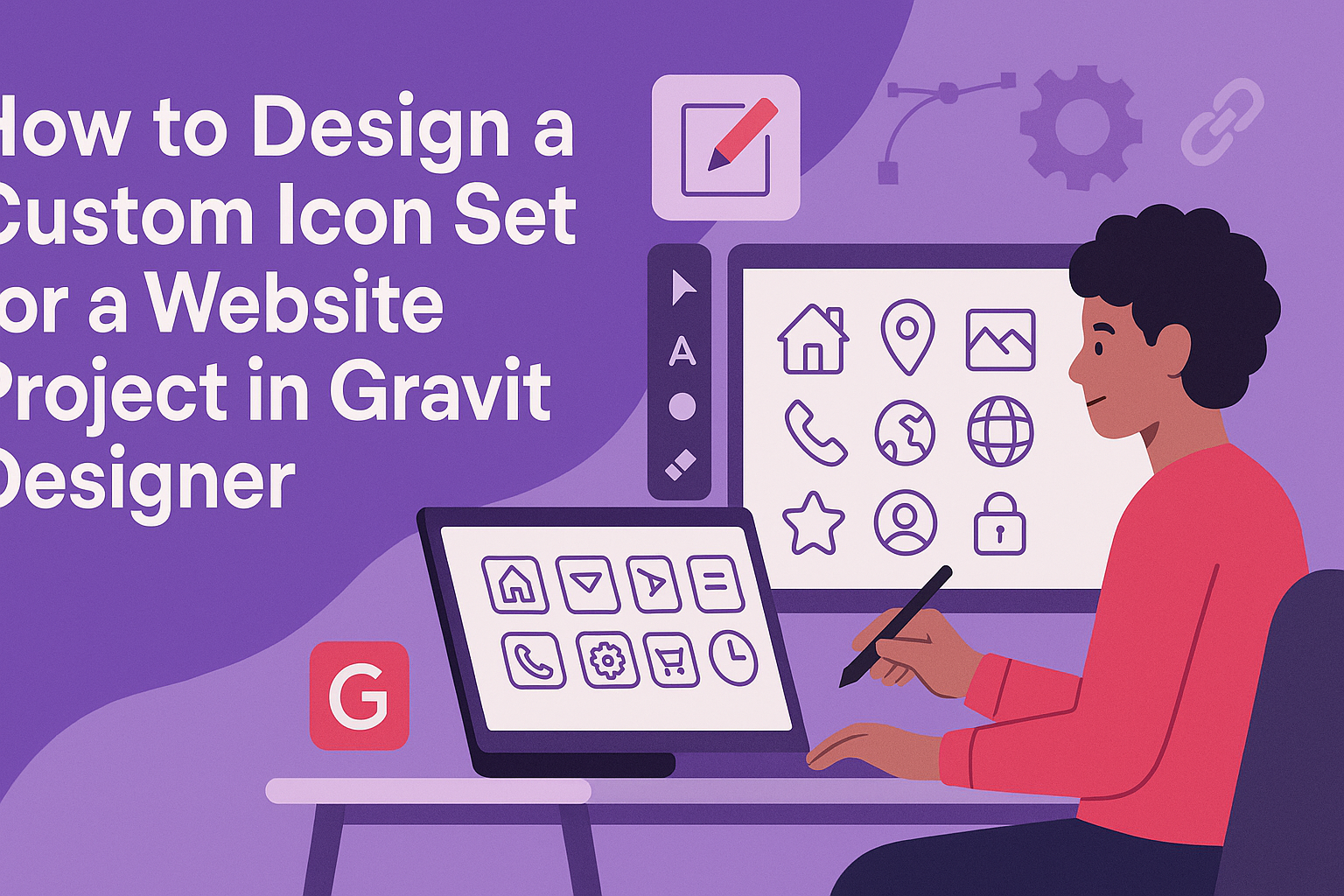 How to Design a Custom Icon Set for a Website Project in Gravit Designer