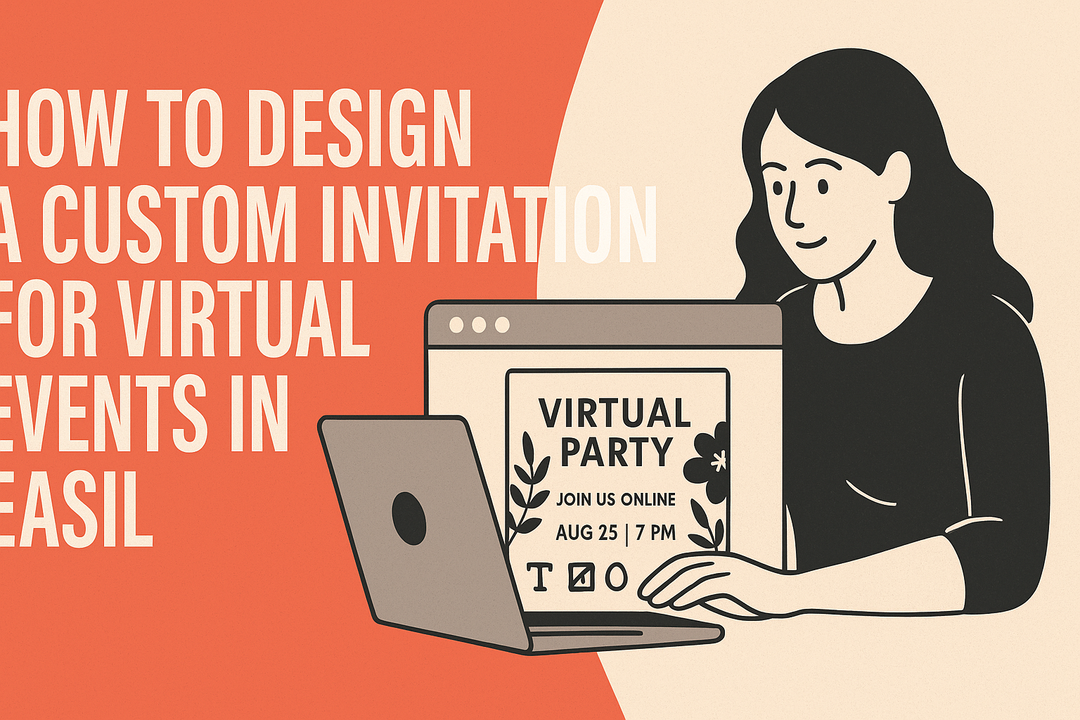How to Design a Custom Invitation for Virtual Events in Easil