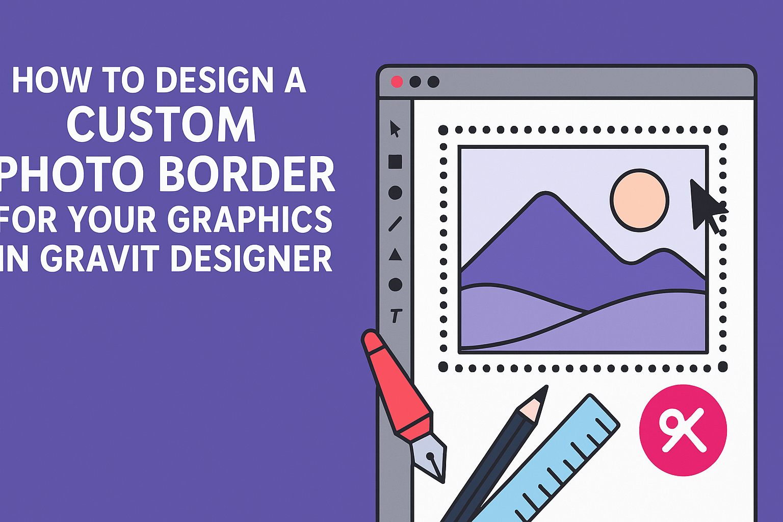How to Design a Custom Photo Border for Your Graphics in Gravit Designer