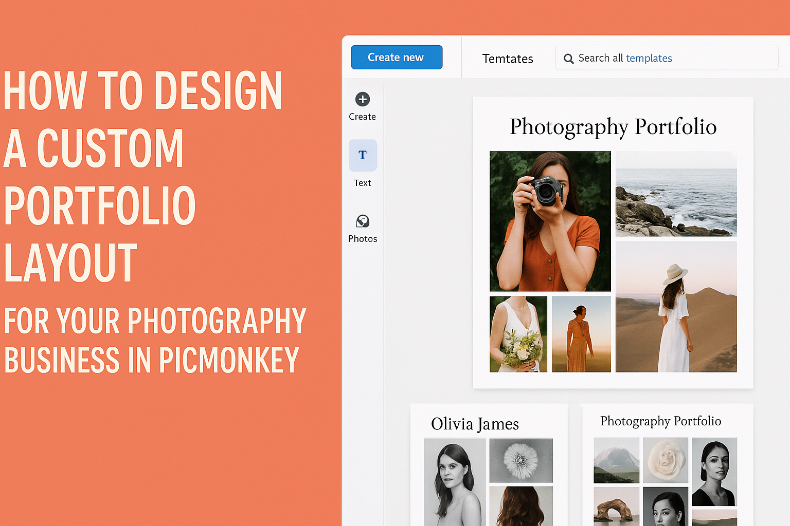 How to Design a Custom Portfolio Layout for Your Photography Business in PicMonkey