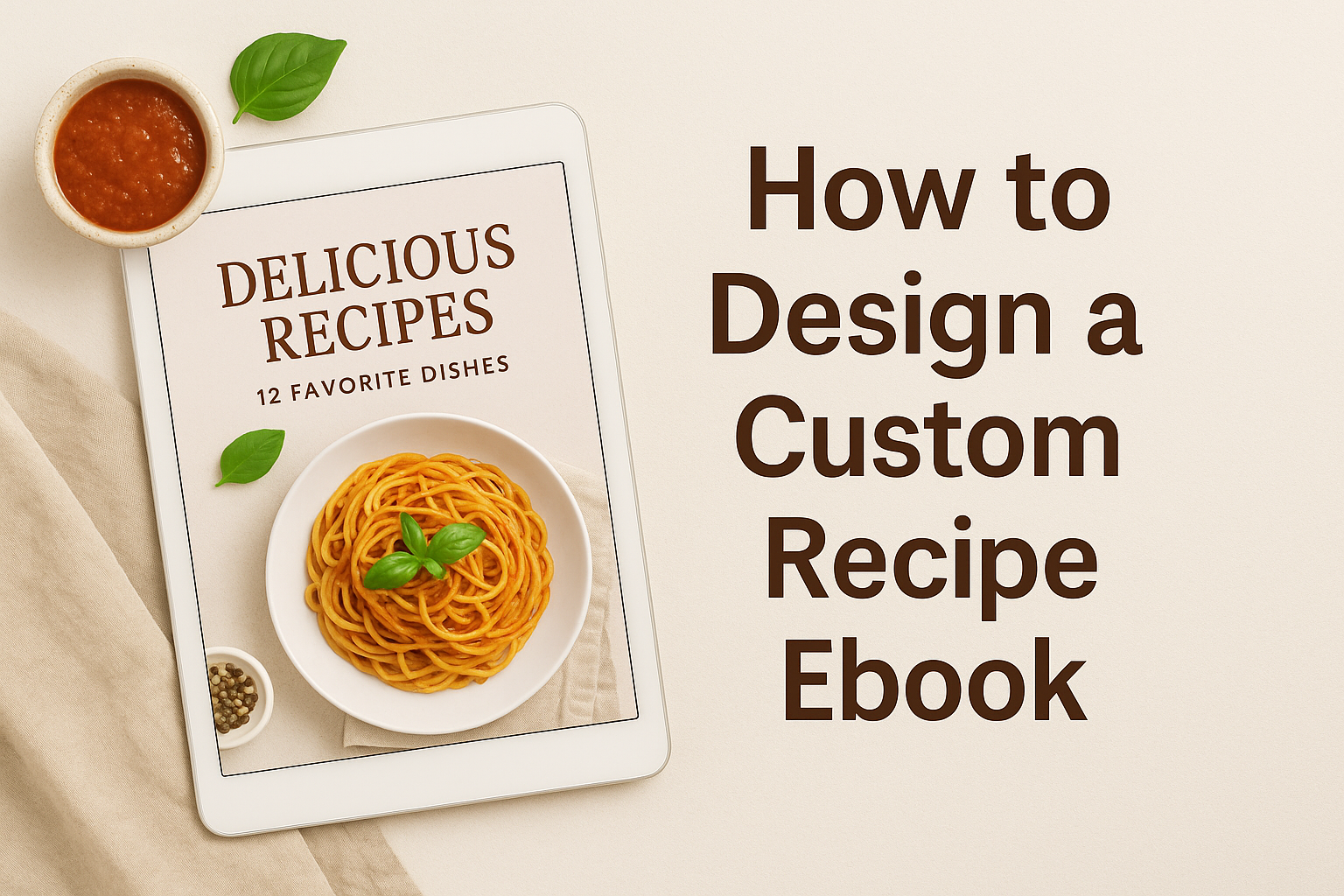 How to Design a Custom Recipe Ebook in PicMonkey