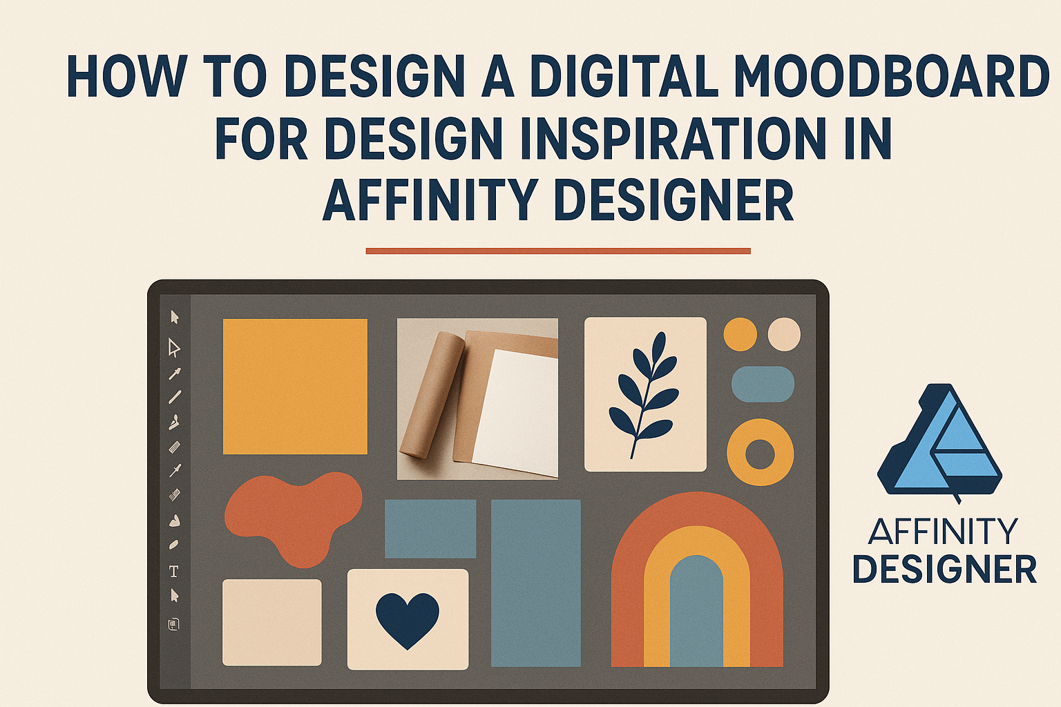 How to Design a Digital Moodboard for Design Inspiration in Affinity Designer