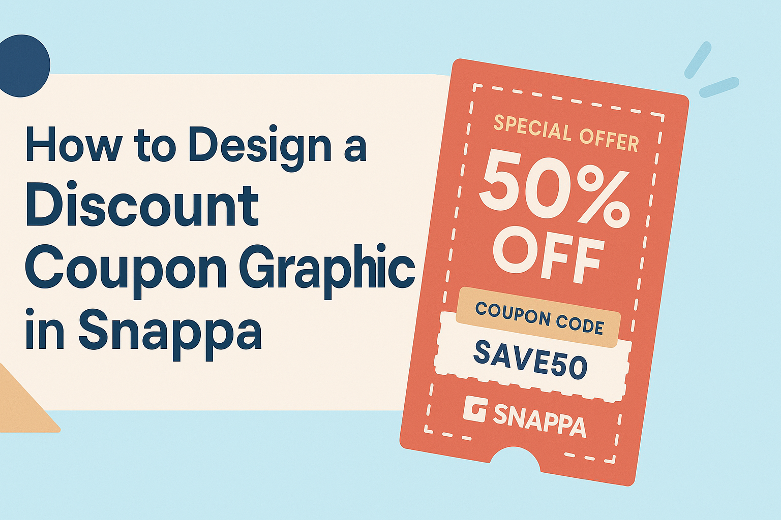 How to Design a Discount Coupon Graphic in Snappa