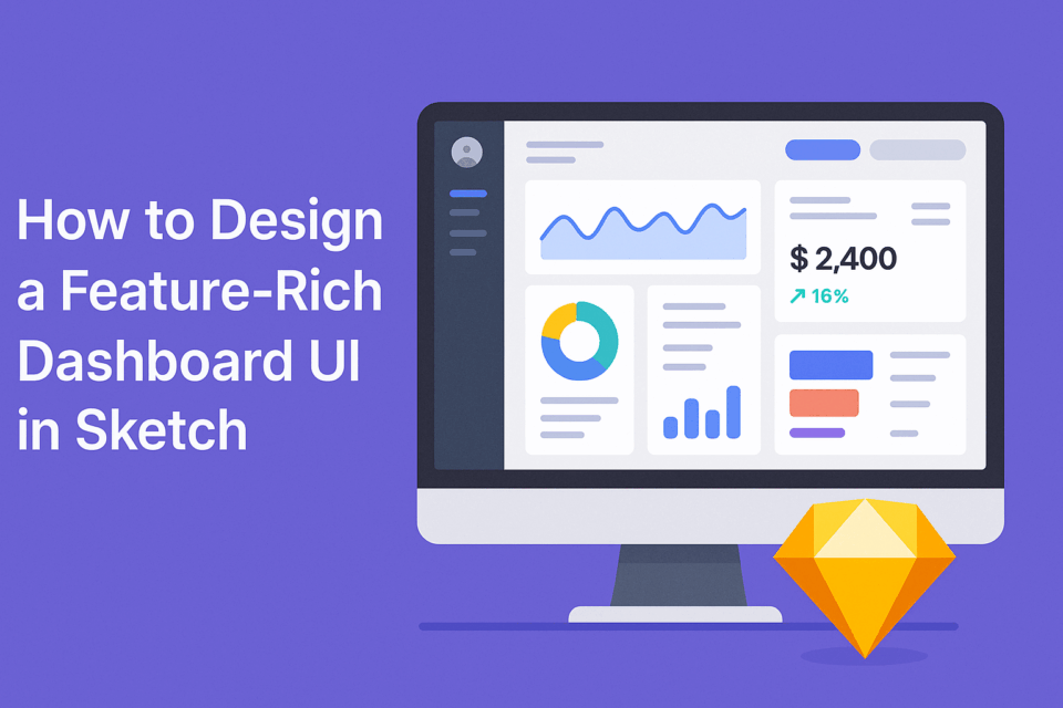 How to Design a Feature-Rich Dashboard UI in Sketch