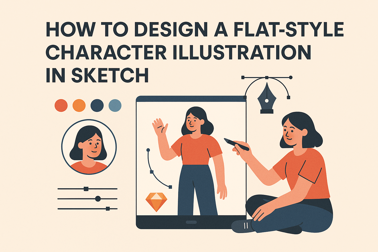 How to Design a Flat-Style Character Illustration in Sketch