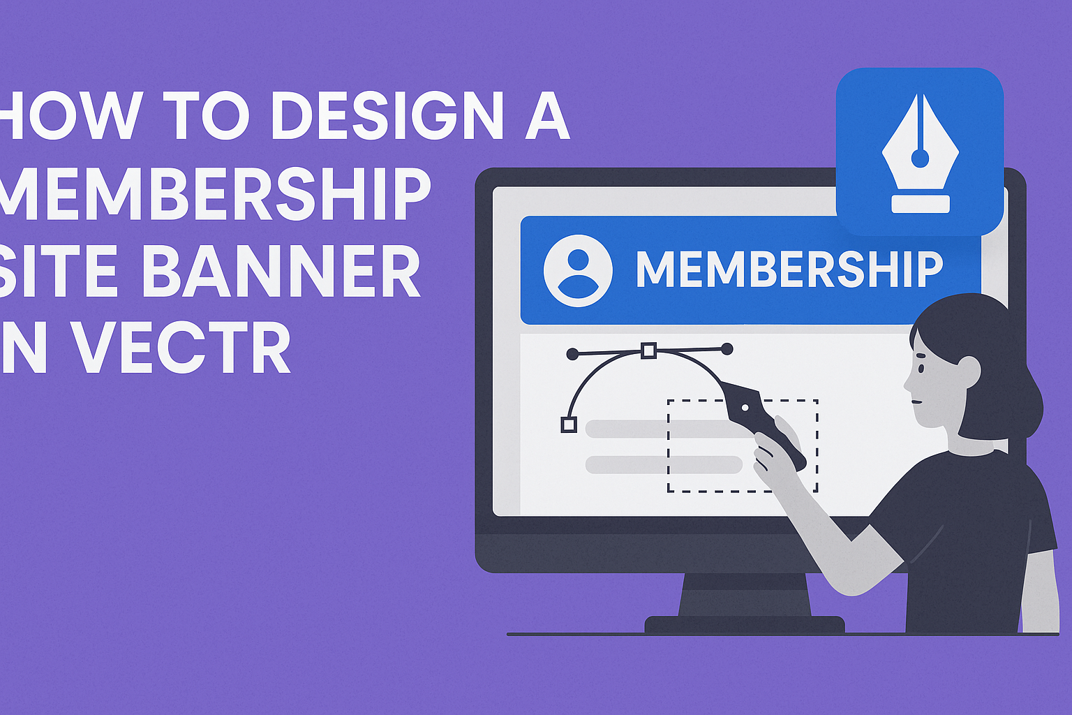 How to Design a Membership Site Banner in Vectr