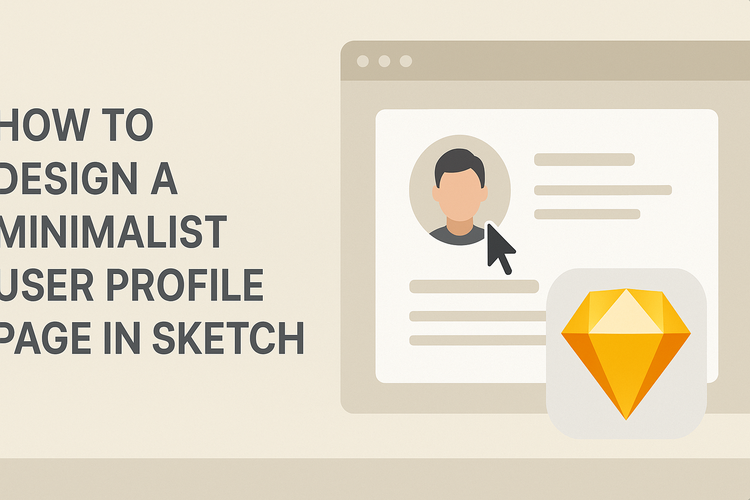 How to Design a Minimalist User Profile Page in Sketch