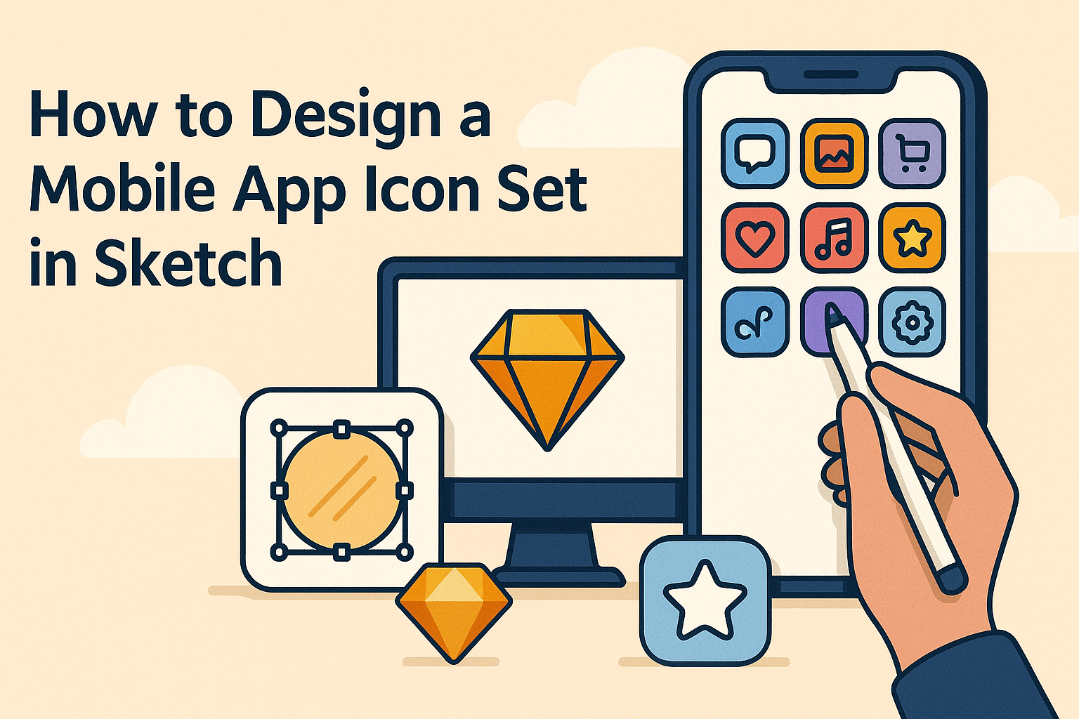 How to Design a Mobile App Icon Set in Sketch