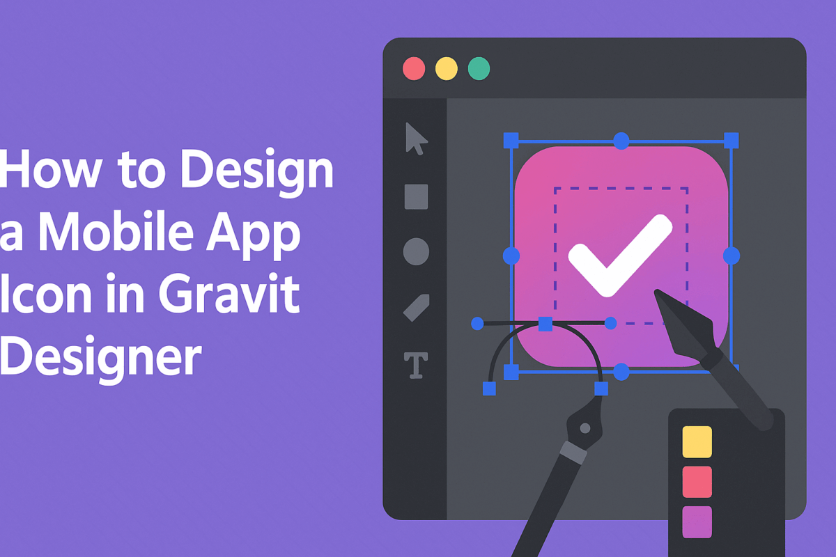 How To Design A Mobile App Icon In Gravit Designer