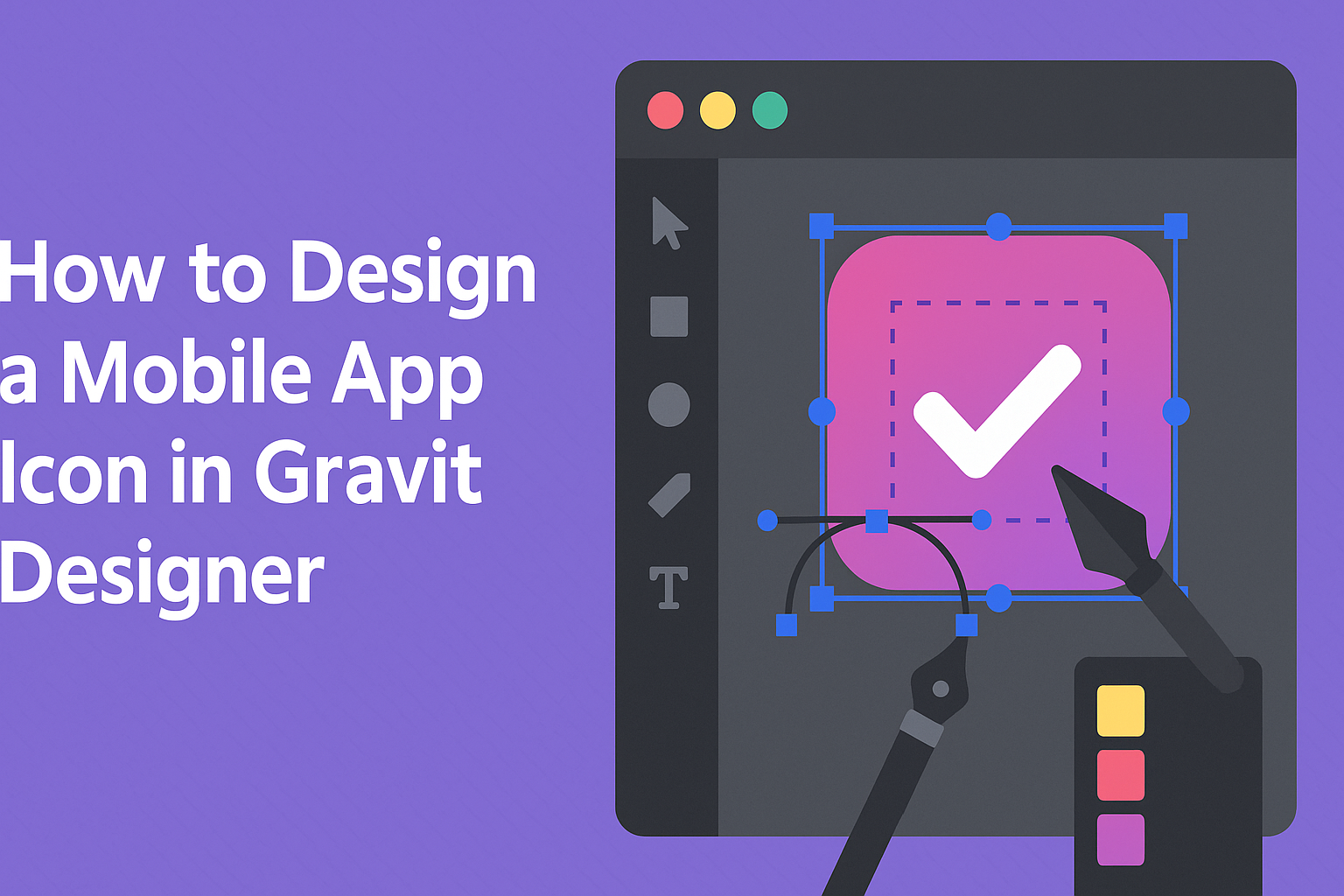 How to Design a Mobile App Icon in Gravit Designer