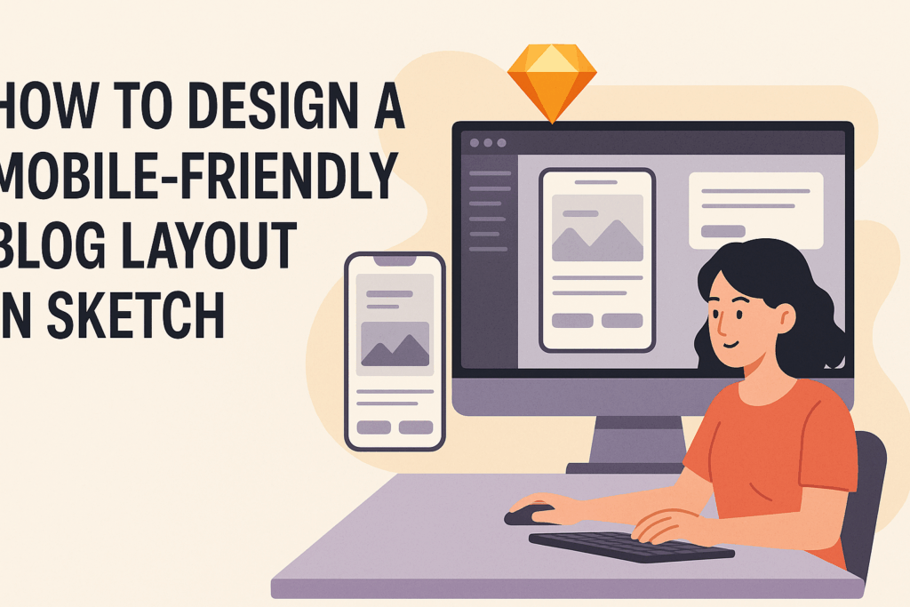 How to Design a Mobile-Friendly Blog Layout in Sketch - Graphic Design ...