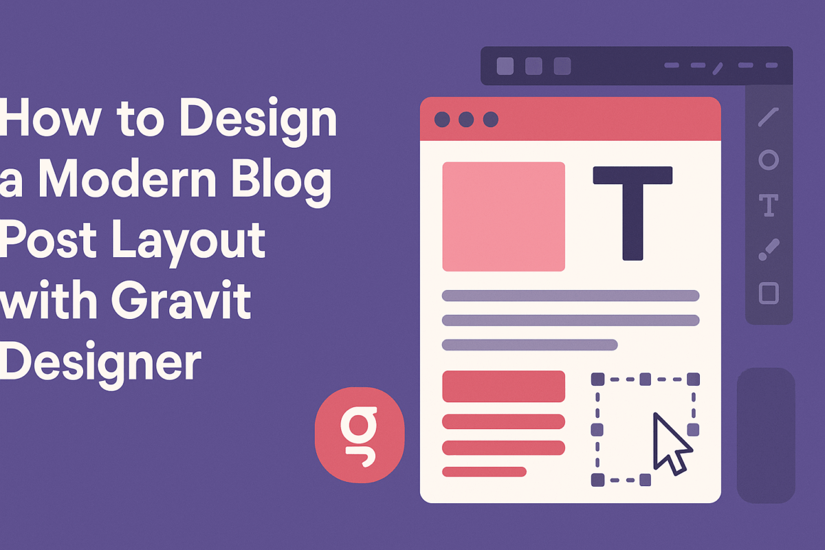 How to Design a Modern Blog Post Layout with Gravit Designer