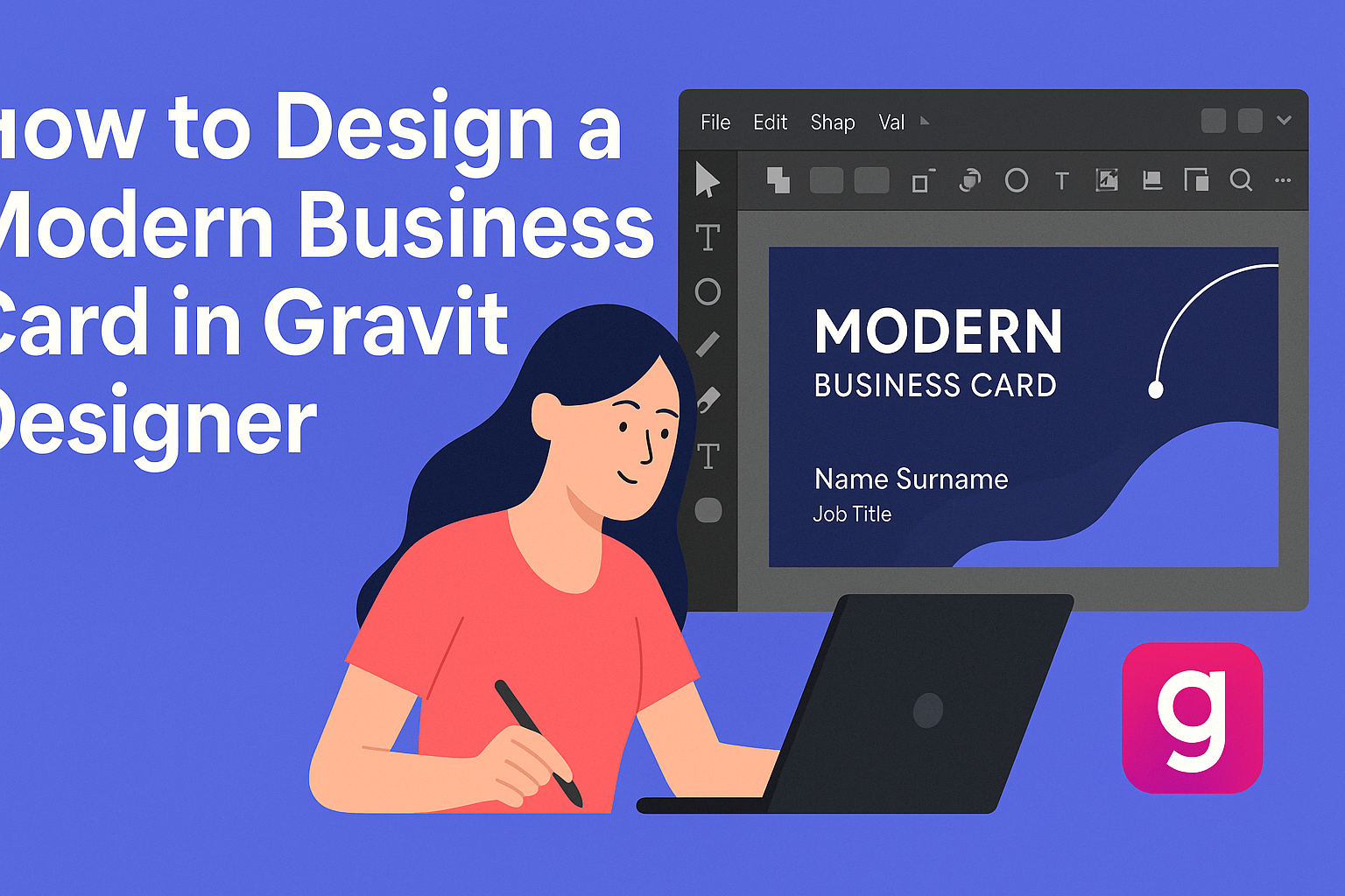 How to Design a Modern Business Card in Gravit Designer
