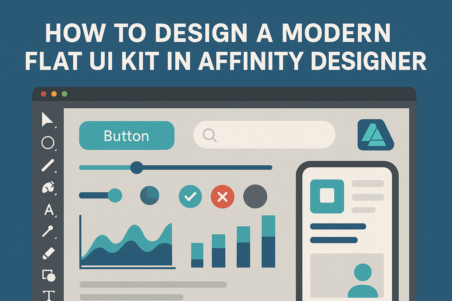 How to Design a Modern Flat UI Kit in Affinity Designer
