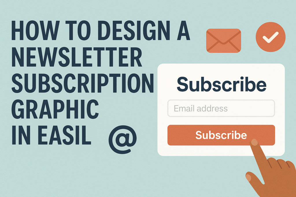How to Design a Newsletter Subscription Graphic in Easil