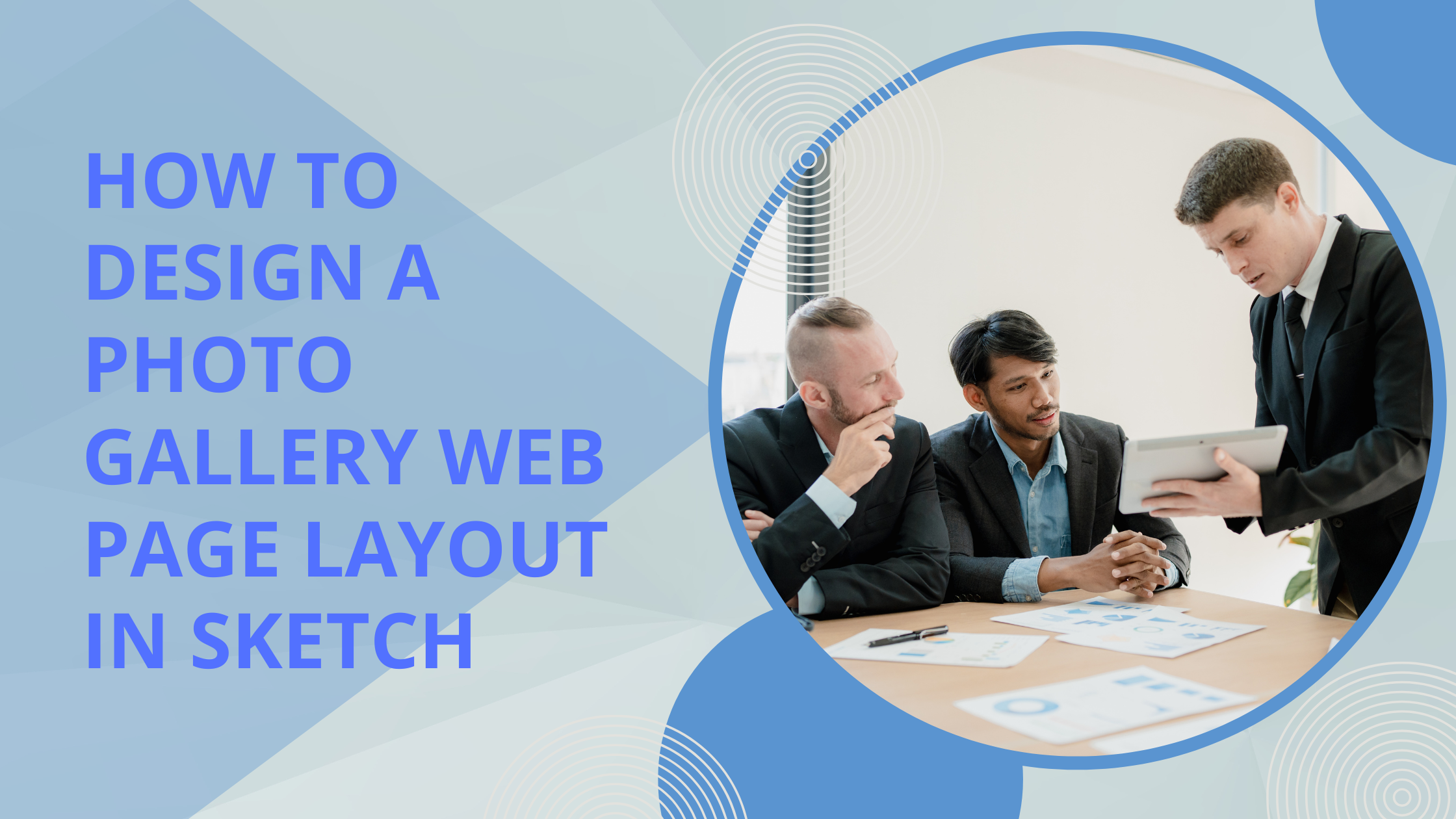 How to Design a Photo Gallery Web Page Layout in Sketch