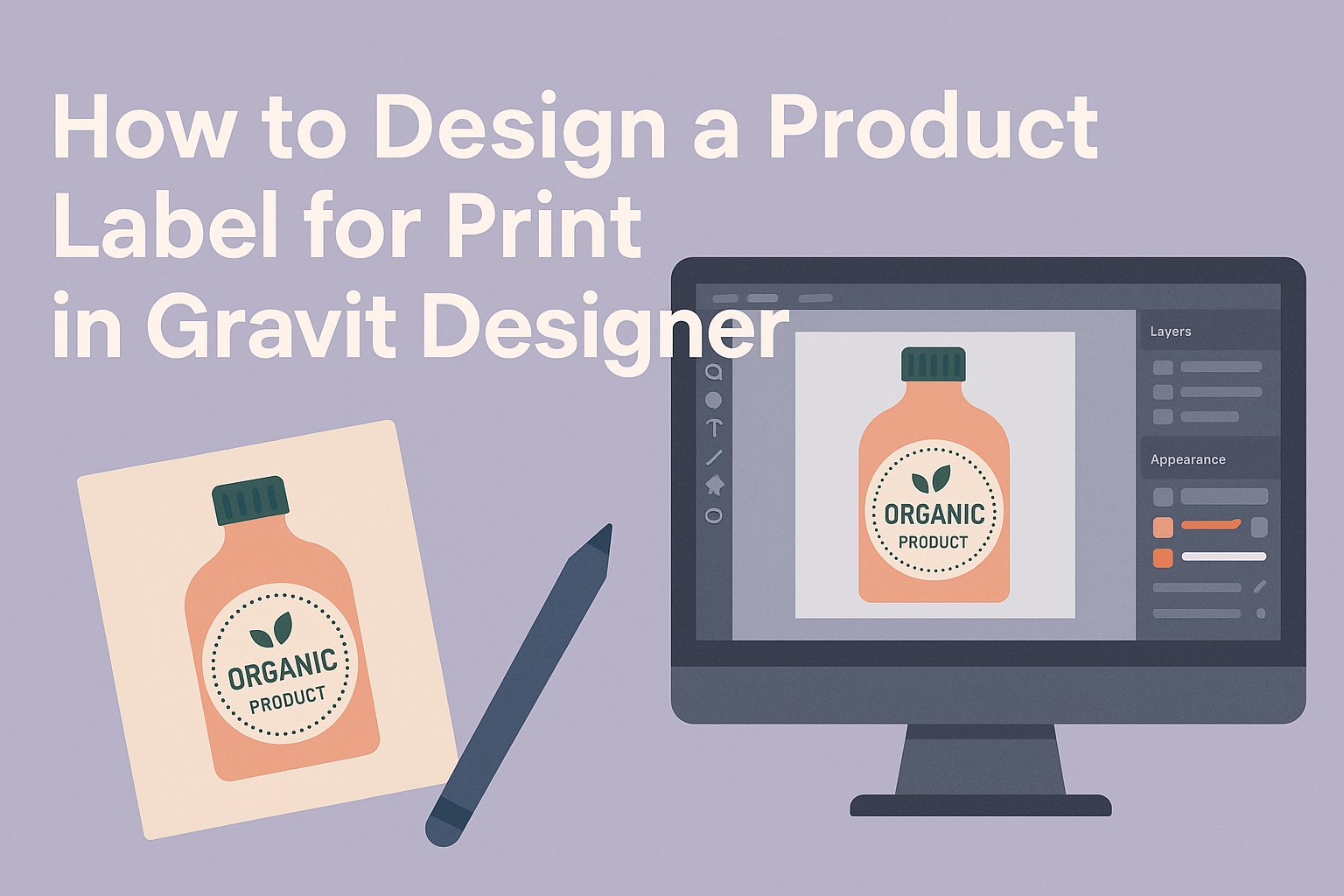 How to Design a Product Label for Print in Gravit Designer