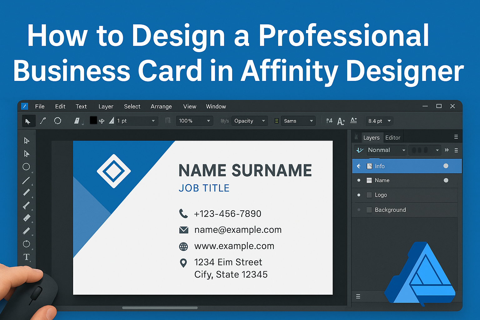 How to Design a Professional Business Card in Affinity Designer