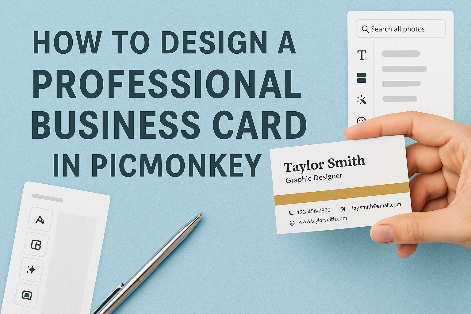 How to Design a Professional Business Card in PicMonkey