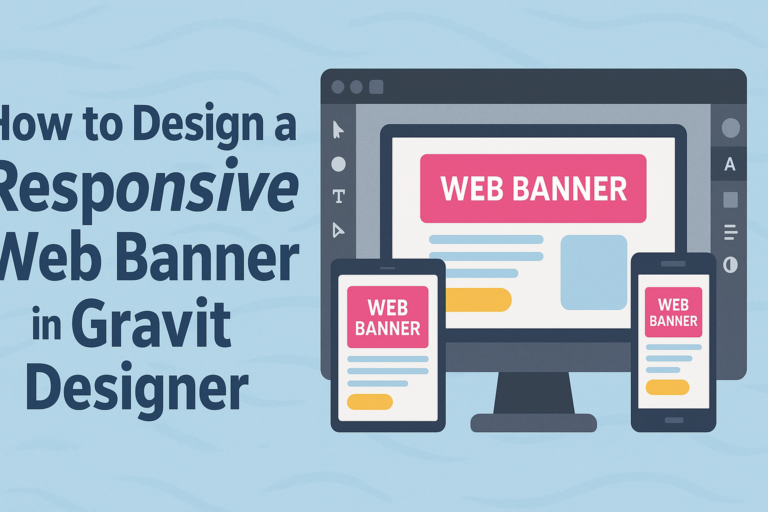 How to Design a Responsive Web Banner in Gravit Designer