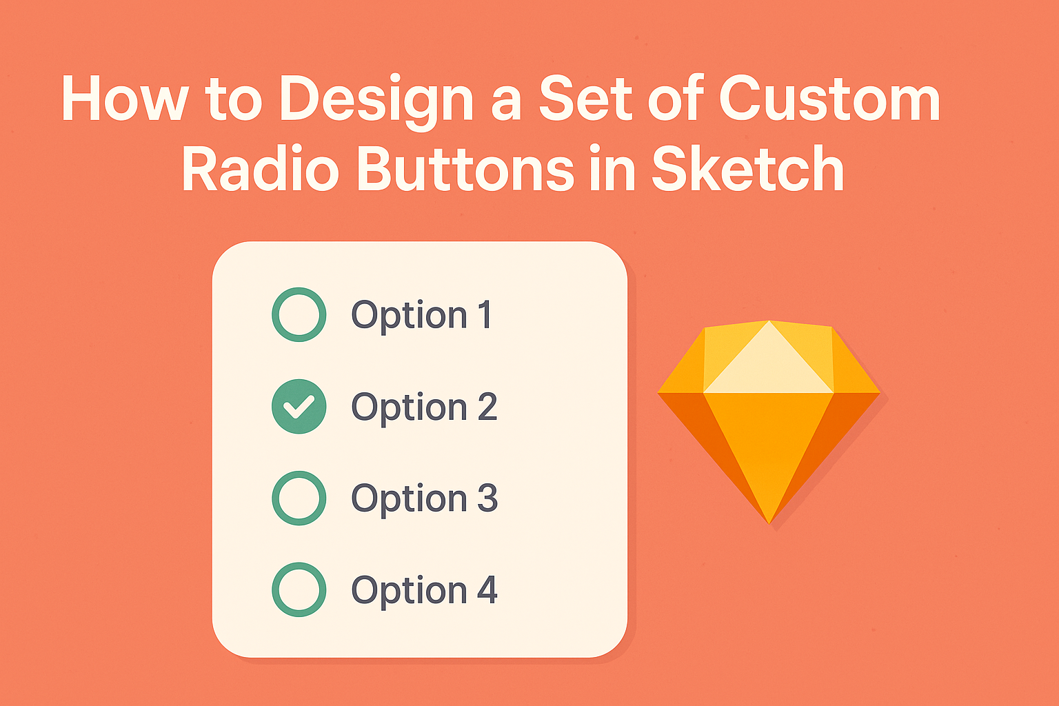 How to Design a Set of Custom Radio Buttons in Sketch