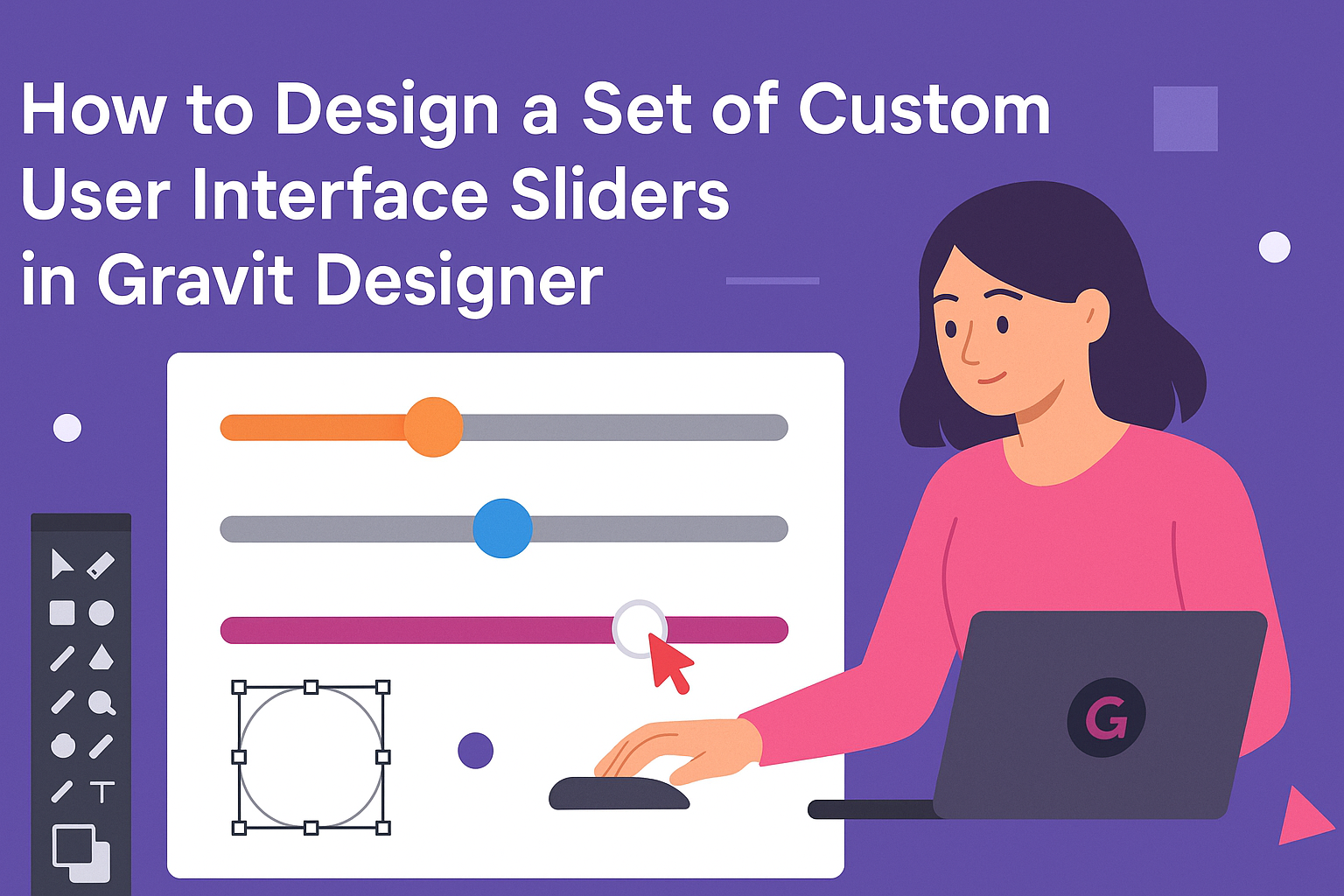 How to Design a Set of Custom User Interface Sliders in Gravit Designer