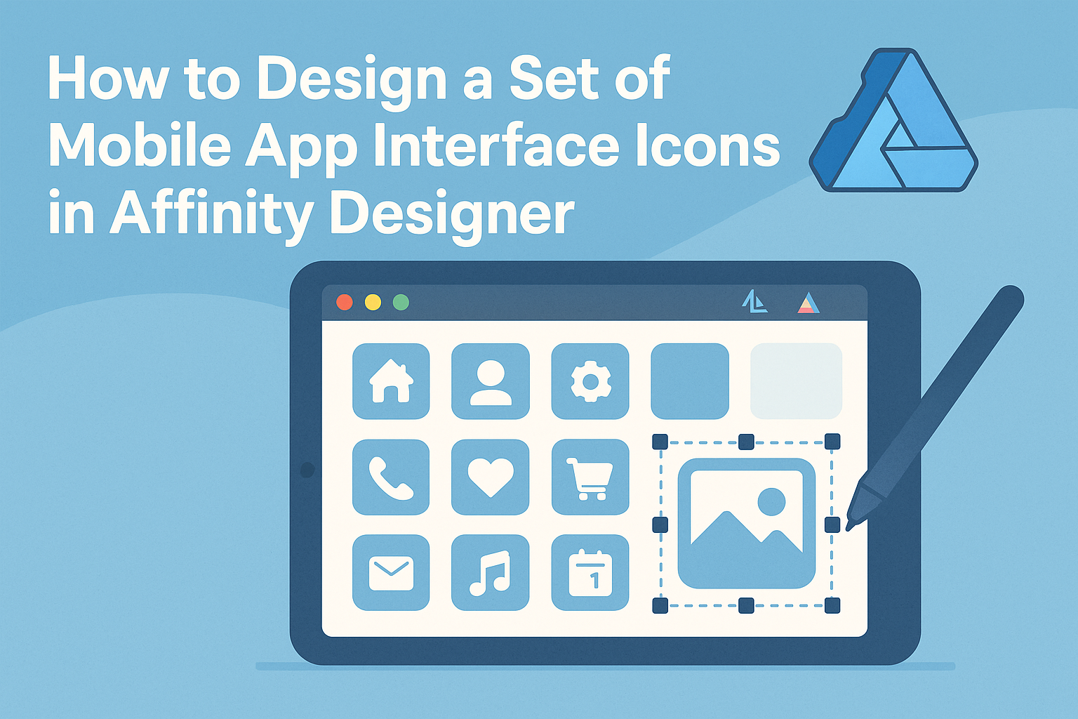 How to Design a Set of Mobile App Interface Icons in Affinity Designer