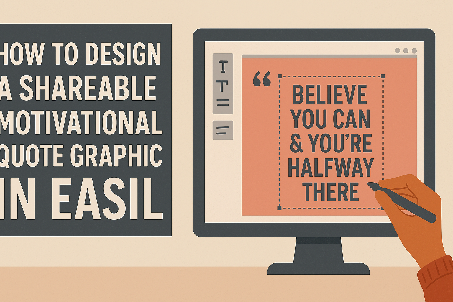 How to Design a Shareable Motivational Quote Graphic in Easil
