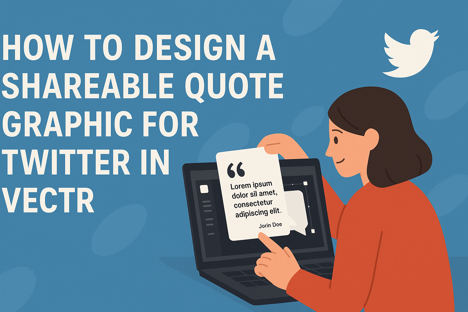How to Design a Shareable Quote Graphic for Twitter in Vectr