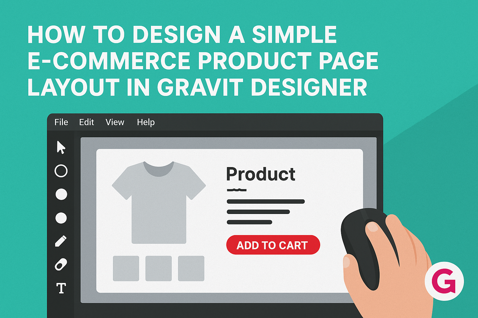 How to Design a Simple E-commerce Product Page Layout in Gravit Designer
