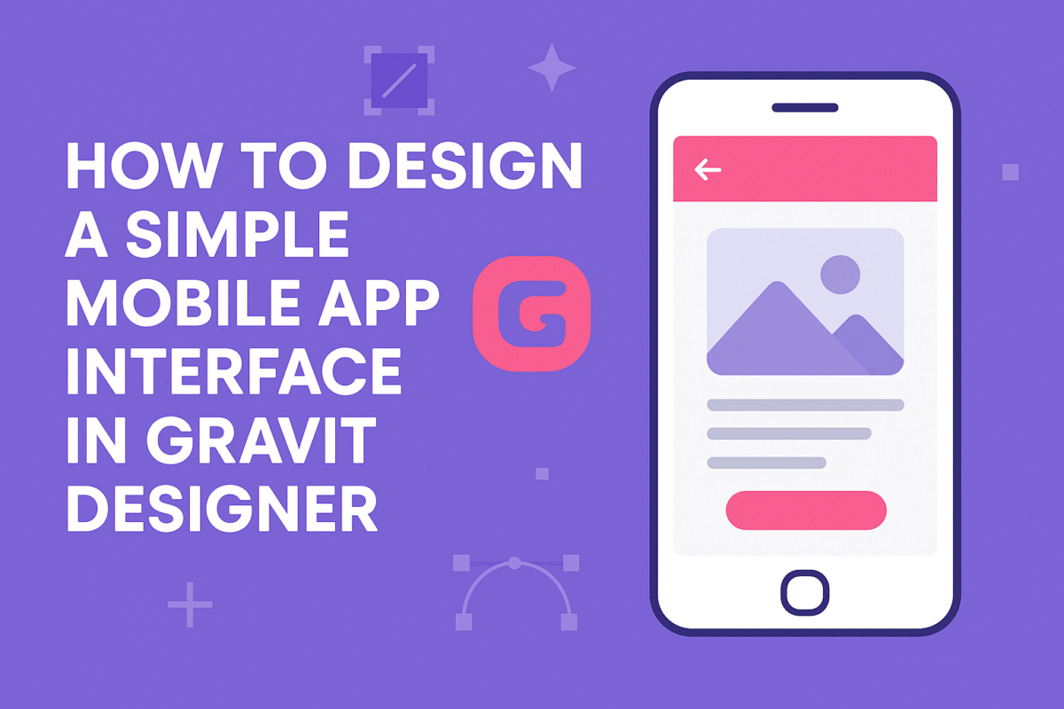 How to Design a Simple Mobile App Interface in Gravit Designer