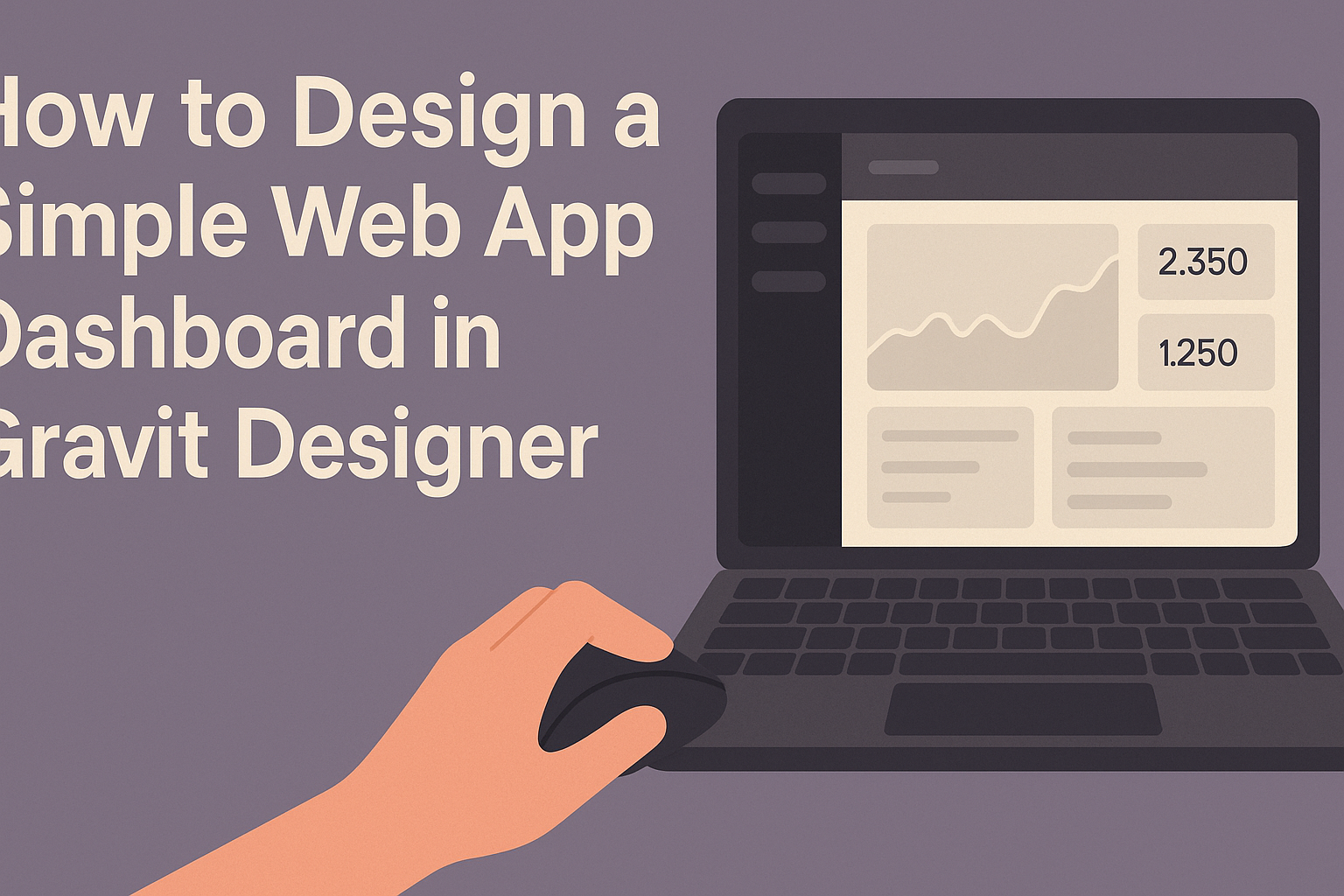 How to Design a Simple Web App Dashboard in Gravit Designer