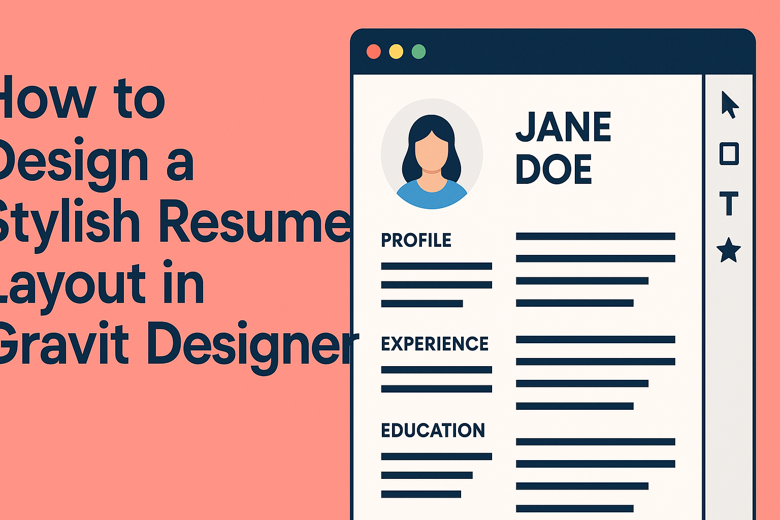 How to Design a Stylish Resume Layout in Gravit Designer