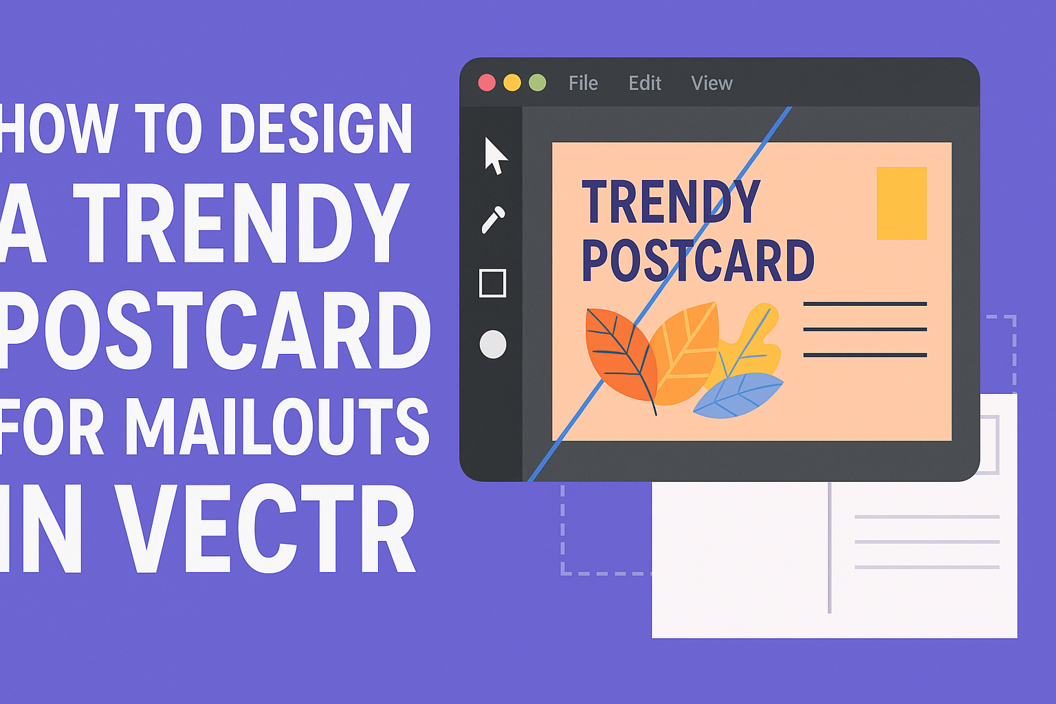 How to Design a Trendy Postcard for Mailouts in Vectr