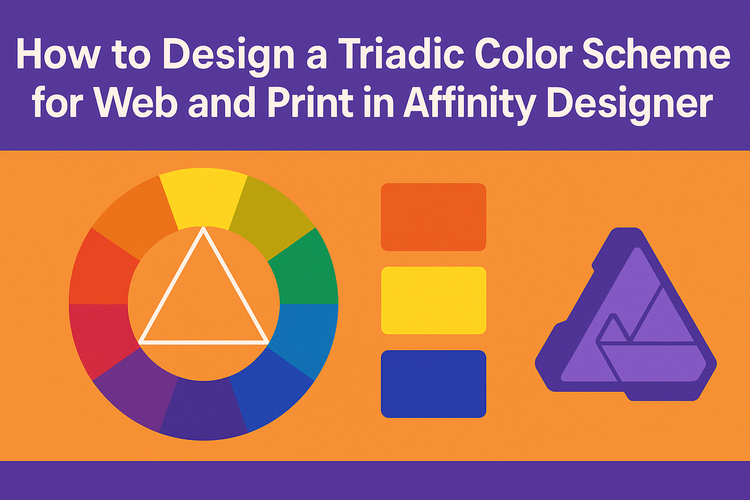 How to Design a Triadic Color Scheme for Web and Print in Affinity Designer