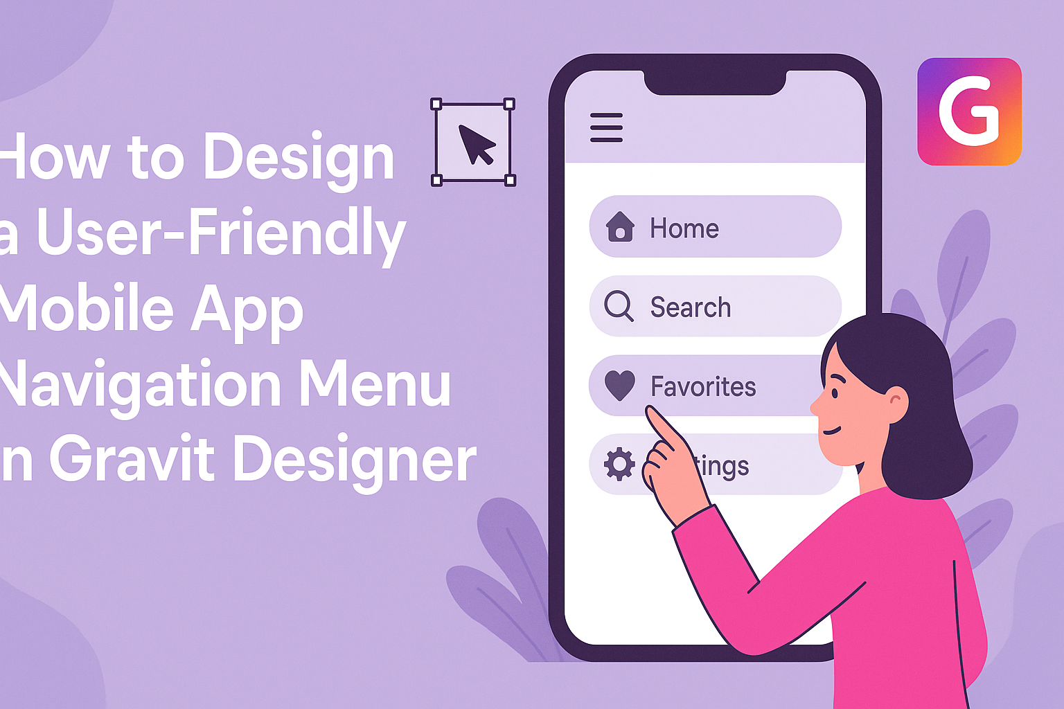 How to Design a User-Friendly Mobile App Navigation Menu in Gravit Designer