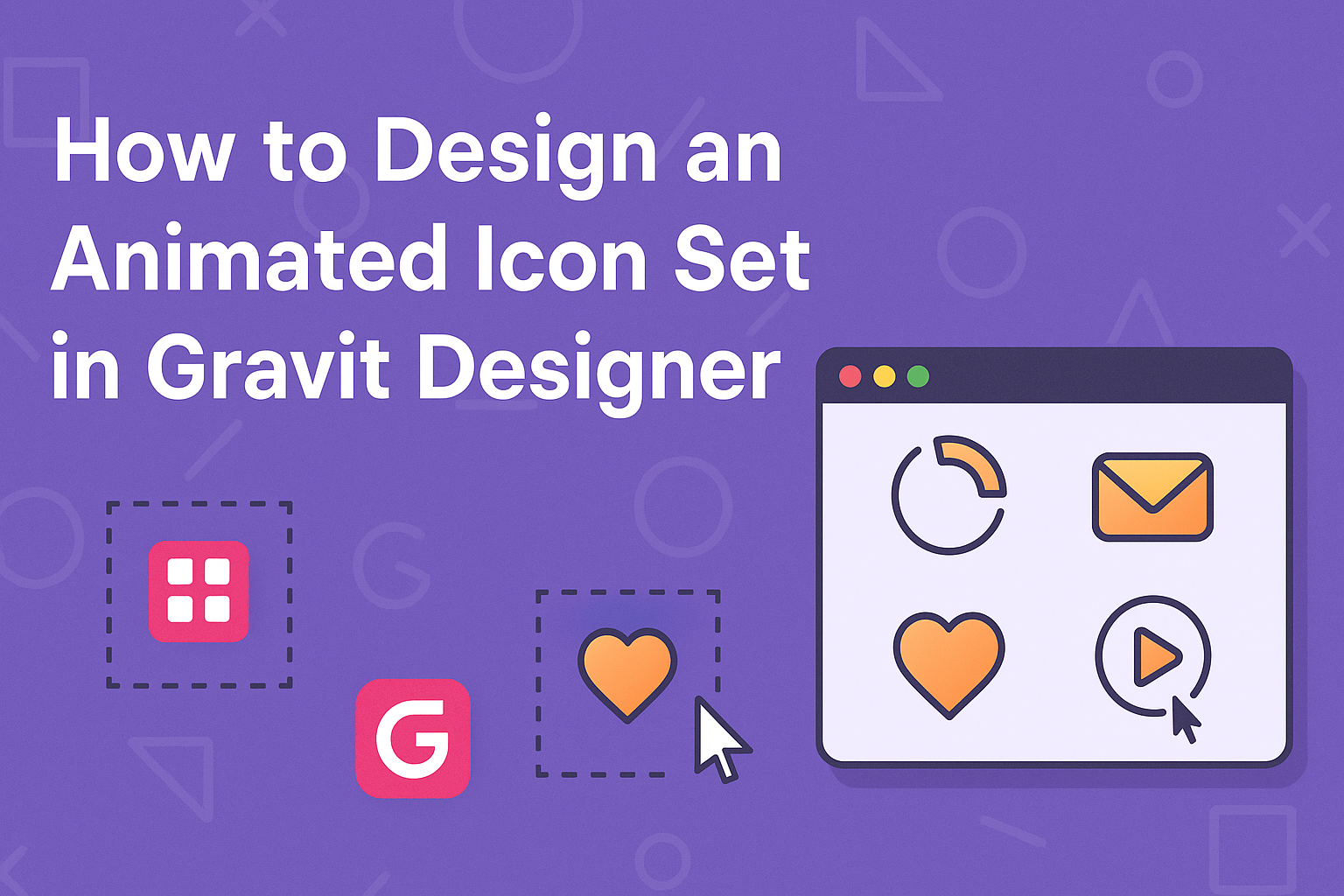 How to Design an Animated Icon Set in Gravit Designer