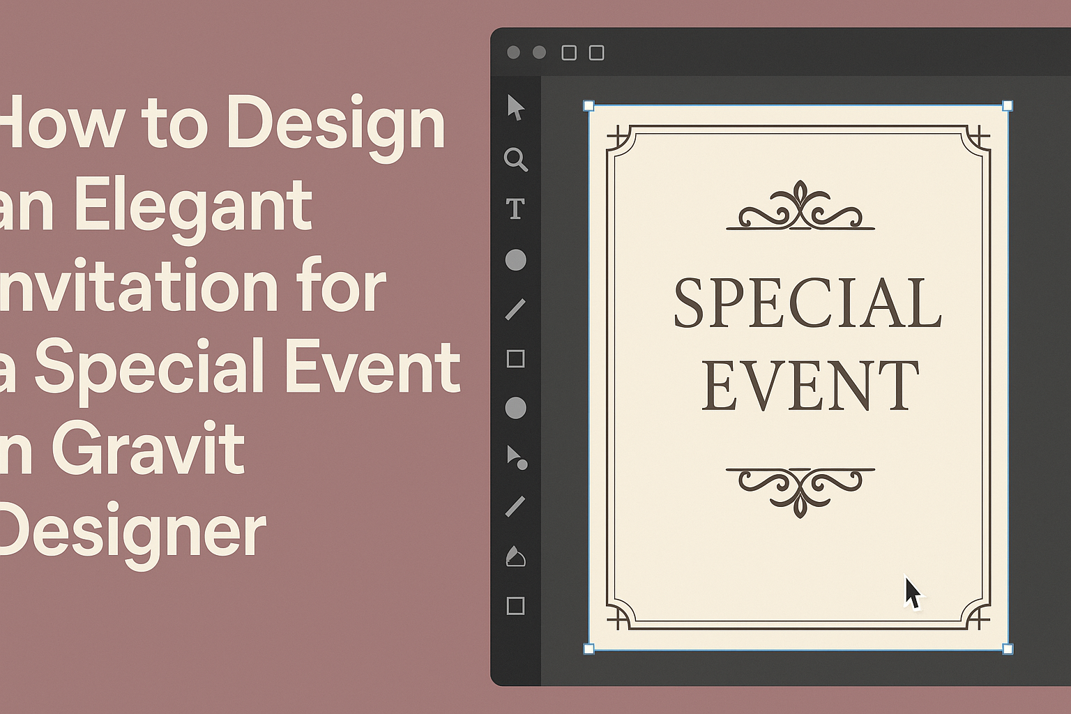 How to Design an Elegant Invitation for a Special Event in Gravit Designer