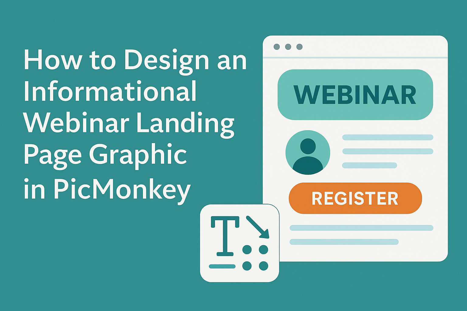How to Design an Informational Webinar Landing Page Graphic in PicMonkey